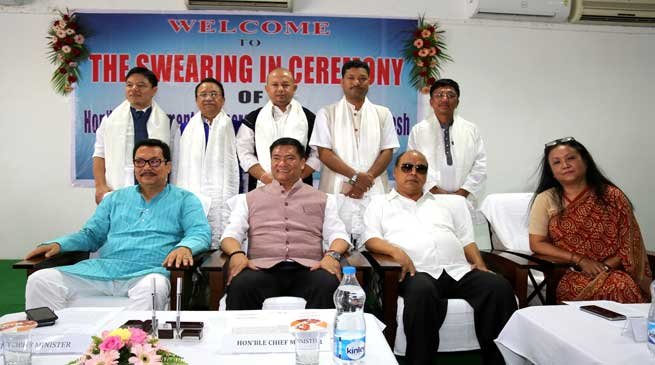 Arunachal- CM inducted Five new Parliamentary Secretaries