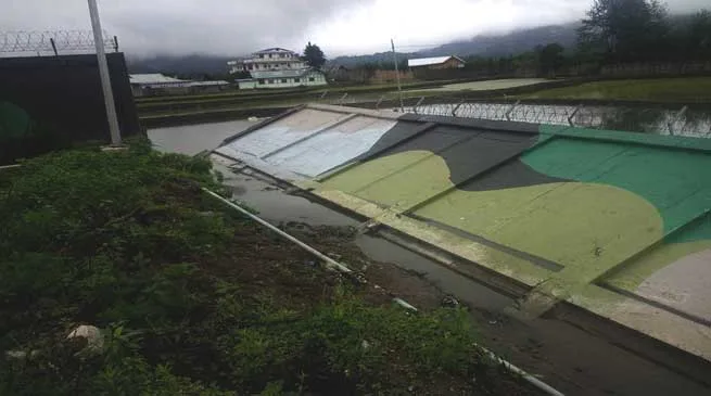 ZIRO- Boundary Wall of Advance Landing Ground Collapsed