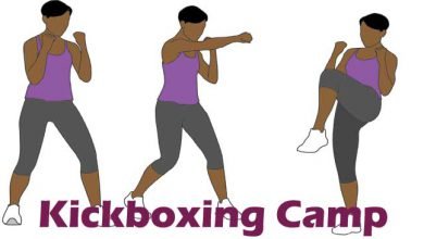 Kickboxing training camp for girls and boys