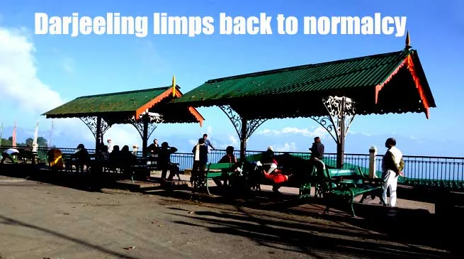 WATCH VIDEO- Darjeeling limps back to normalcy