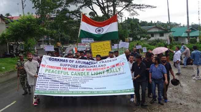 Gorkha Community carried out solidarity march in Itanagar