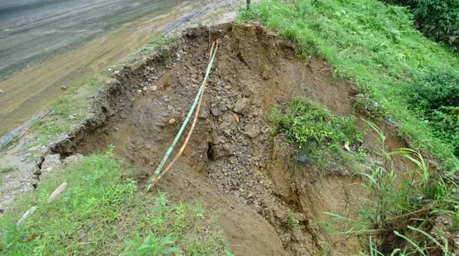 Heavy downpour and landslide created havoc in state