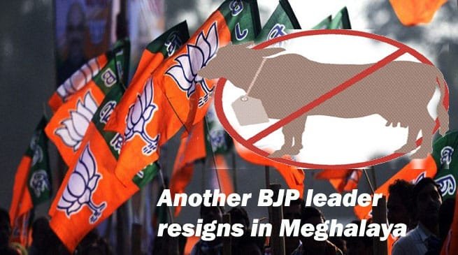 Cattle trade and slaughter rules- Another BJP leader resigns in Meghalaya