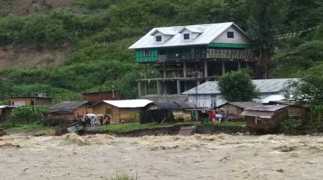 Heavy rainfall triggered multiple landslide in Bomdila, Dirang ,Kalaktang
