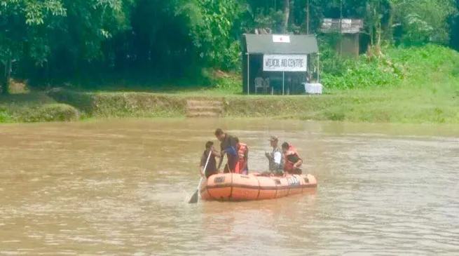Joint Exercise on Flood Rescue by Army and Civil Admin