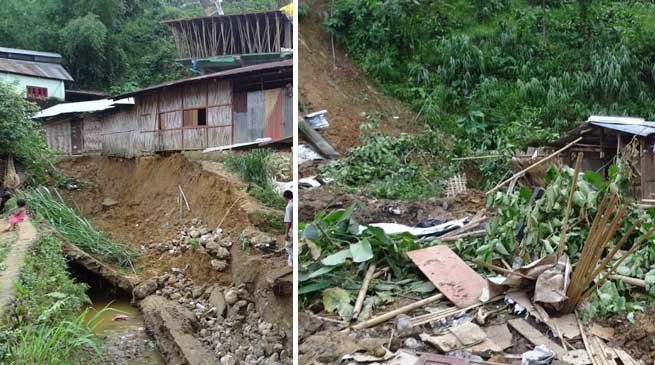 Itanagar- 1 dead 3 injured in landslide in capital town