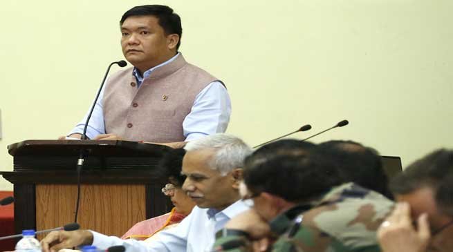 khandu stressed on need to develop Tirap, Changlang and longding