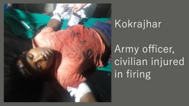 Kokrajhar- Army officer, civilian injured in firing