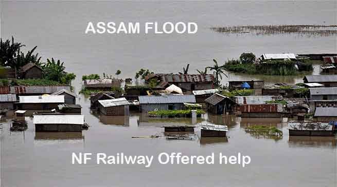 NF Railway Offered help for flood affected areas, running special trains
