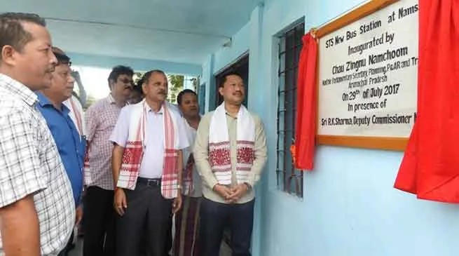 Zingnu Namchoom inaugurates APST Bus station
