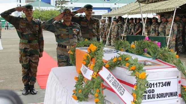 Assam Rifles pays Tribute to Martyred Rifleman Biju Sorupuwar