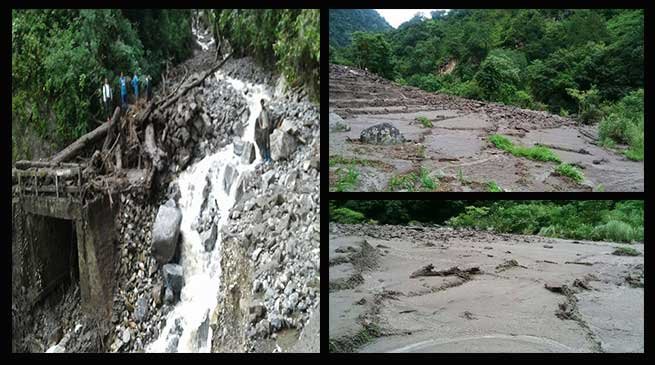 Tawang- Landslide created untold miseries in Mukto Constituency