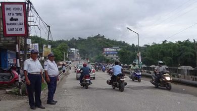 Heavy vehicle prohibited from  plying on Borpani bridge
