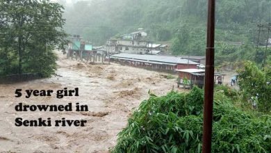 5 year girl drowned in Senki river,  Massive landslide all over state