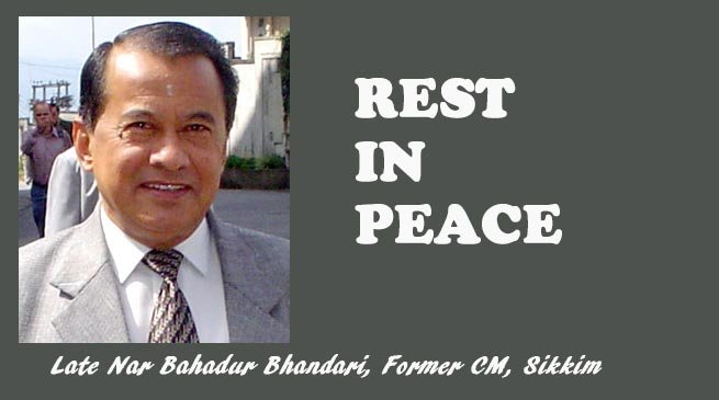 Sikkim: Former CM Nar Bahadur Bhandari passes away