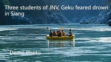 Three students of JNV, Geku feared drown in Siang