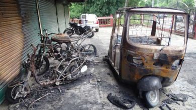 Miscreant burnt down three vehicles at wee hours