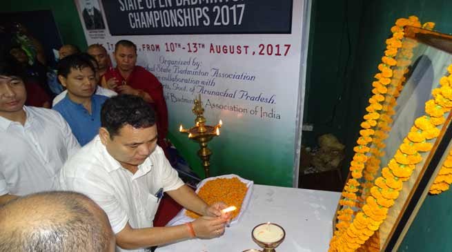 5th edition of Dorjee Khandu Memorial State Open Badminton Championship-2017 begins