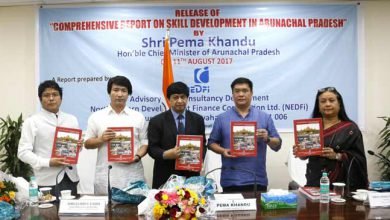 Khandu releases  report on ‘Skill Development in Arunachal Pradesh’ compiled by NEDFI
