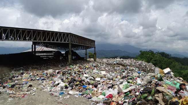 Solid Waste Management plant at Chimpu stop functioning