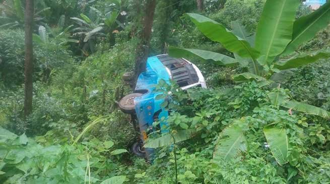 Itanagar-Kamba bound night super bus met with accident