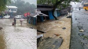 Bhalukpong township submerge in Artificial flood due to heavy rain