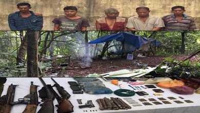 Army busted HNLC camp and recovered Arms and Ammunition in Karbianglong