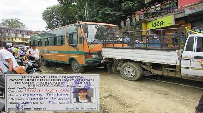 Itanagar: One student dies, one Injured in a road accident
