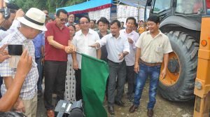 Chowna Mein flag off 4-Lanning of NH-415 from Chandranagar to Papu Nallah