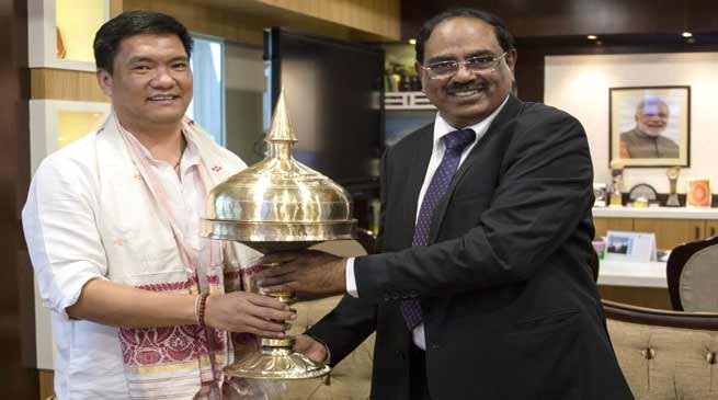 CM Khandu requests SBI to open its Branches in 44 unbanked blocks