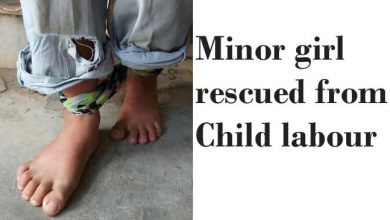Minor girl rescued from child labour
