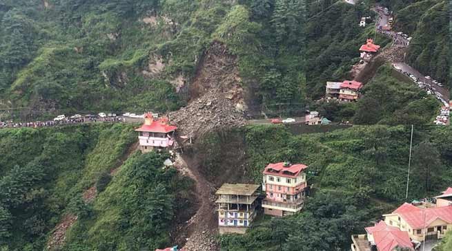 WATCH VIDEO- Landslide in Shimla's Dhalli