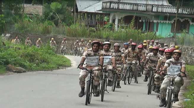 Aalo- ITBP Conducts Cycle Expedition