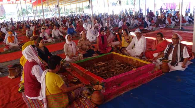 Vihangam Yog Sansthan programme concludes Hawan for world peace