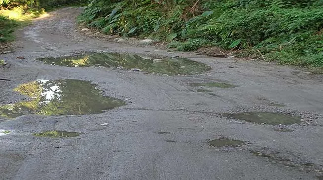 Horrific condition of Itanagar-Jote road spotlight NIT students