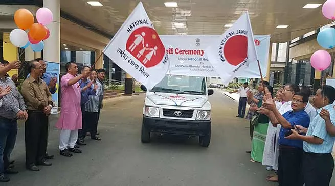 Big Boost in Health Sector with launching of 27 Ambulances under NHM