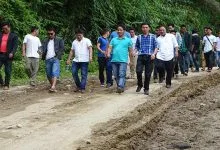 USIYF begins "Rasta Roko" movement on Itanagar-Jote road