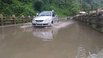 Heavy rainfall for last two three days shows  devastation in various parts of Arunachal Pradesh  including road disruption and loss of properties reported.