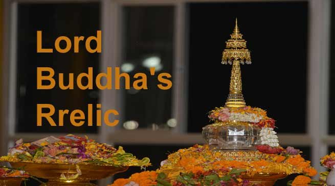 Namsai- Holy  Relics of Lord Buddha installed in Golden Pagoda