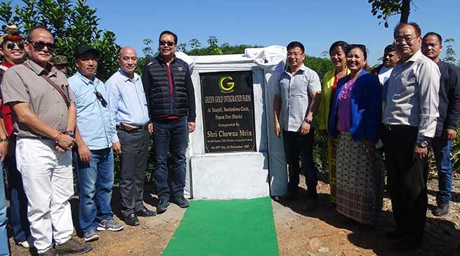 Chowna Mein inaugurates Green Gold Integrated Farm at Tarajuli