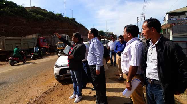 MORTH officials inspect various road projects