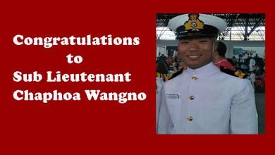 Arunachlee youth Chaphoa Wangno joins Indian Navy
