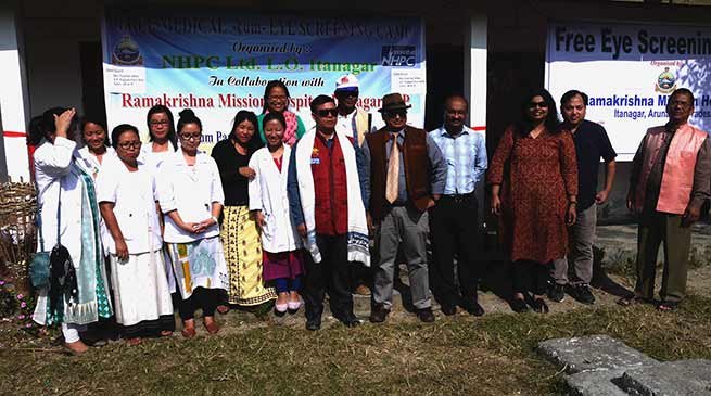 NHPC-RKMH organises free eye checkup camp