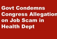 Govt Condemns Congress Allegation on Job Scam in Health Dept