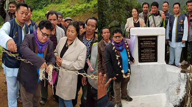 Markio Tado inaugurates Jhome-Kopin-Roing link road