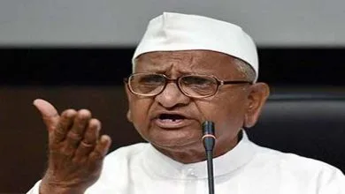 Anna Hazare campaigning for lokpal and lokayukta in Arunachal
