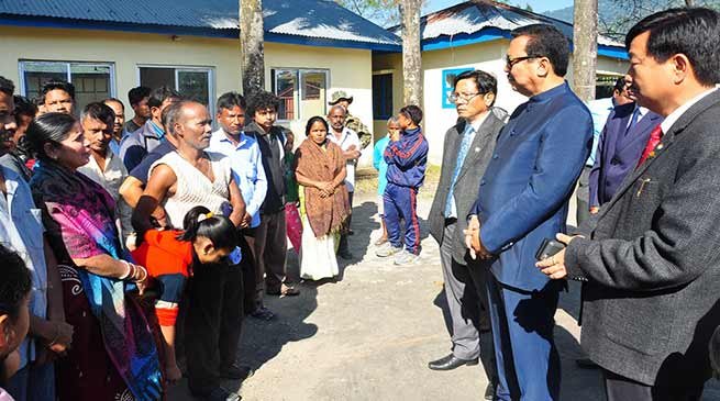 Arunachal: Chowna Mein meets with Niti Vihar fire victims in Itanagar