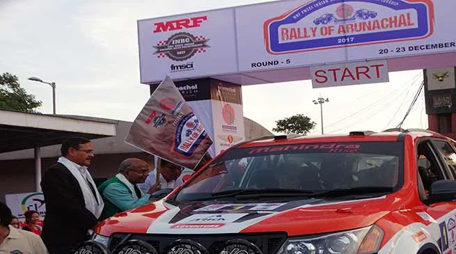 CS Satya Gopal flags off  "Rally of Arunachal"
