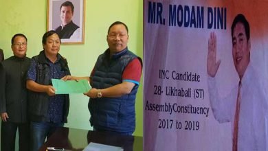 Modam Dini, INC candidate for Likabali,  BJP not decides till now  
