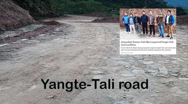 Arunachal: Sorang requests Khandu for more funds for Yangte-Tali road